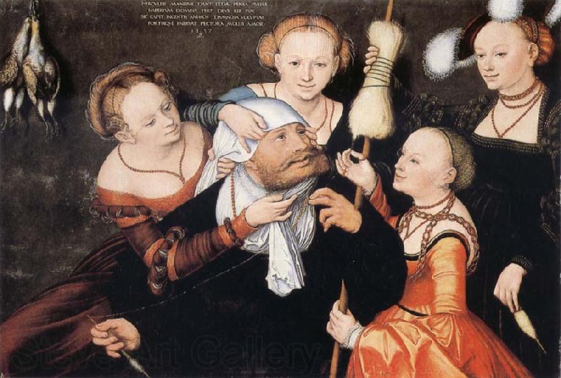 CRANACH, Lucas the Elder Hercules and Omphale Norge oil painting art